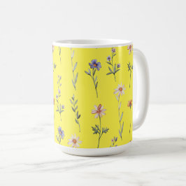Akvarell Vilda Blommor Kaffemugg