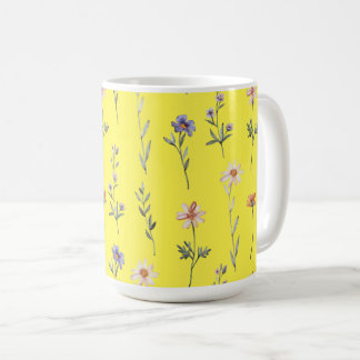 Akvarell Vilda Blommor Kaffemugg