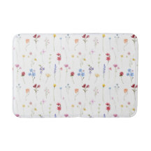 Akvarell Vildblomma Minimalistisk Boho Stuga