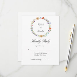 Akvarell Vildbloms Krans OSA Kort