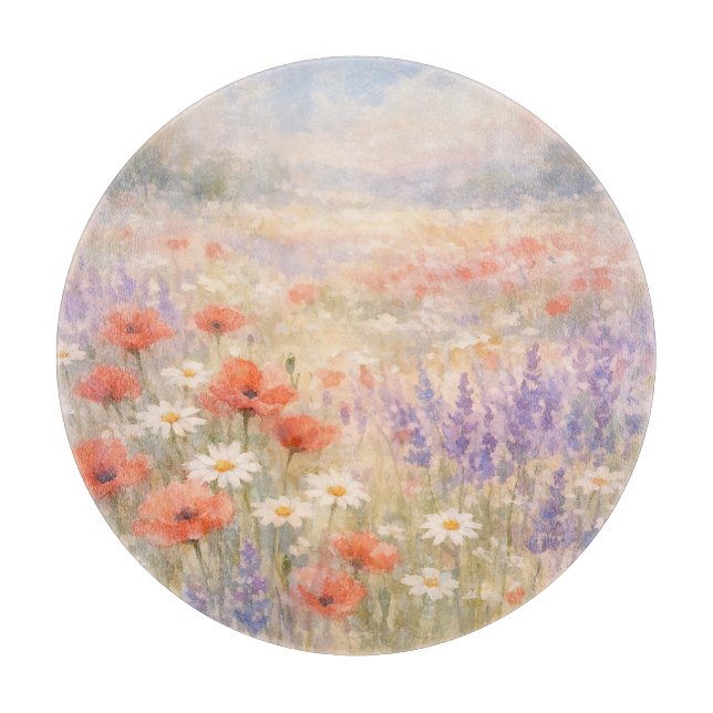 Akvarell Vildblomsängs Scen (Framsidan)