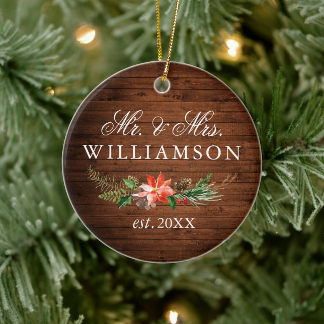 Akvarell Vinter Blommig Trä FOTO BAKGRUND Julgransprydnad Keramik (Träd)