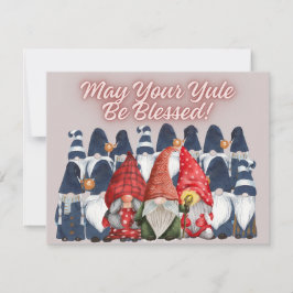 Akvarell Vintertomtar Julkort