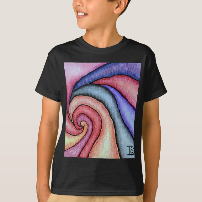 Akvarell virvel t-shirt (Framsida)