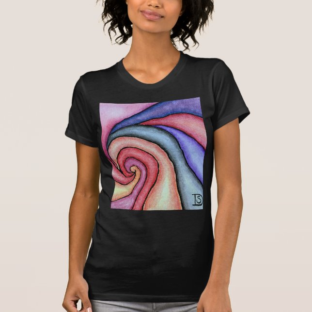 Akvarell virvel t shirt (Framsida)