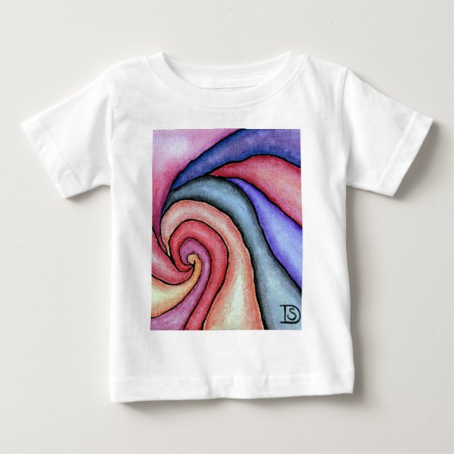 Akvarell virvel t shirt (Framsida)