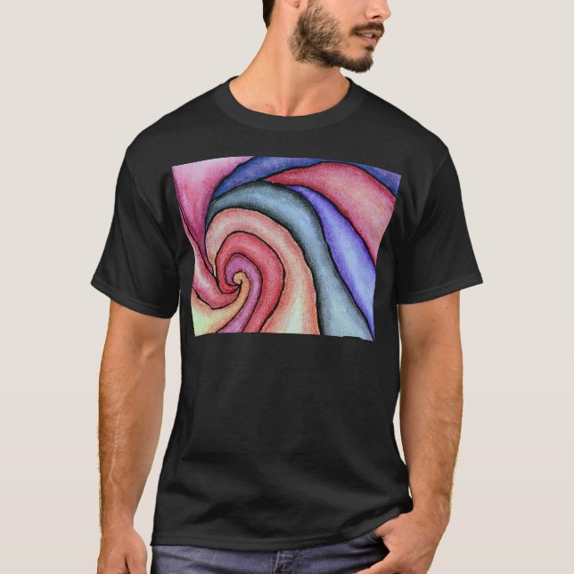 Akvarell virvel tee (Framsida)