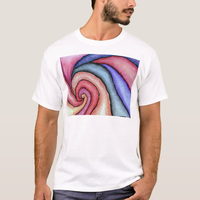 Akvarell virvel tee (Framsida)
