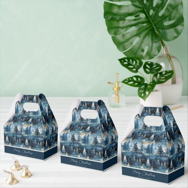 Akvarell Whimsical Winter Wonderland Jul Presentaskar (Multipel)