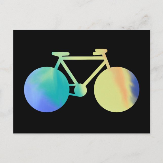 Akvarella-cykel Vykort (Framsida)