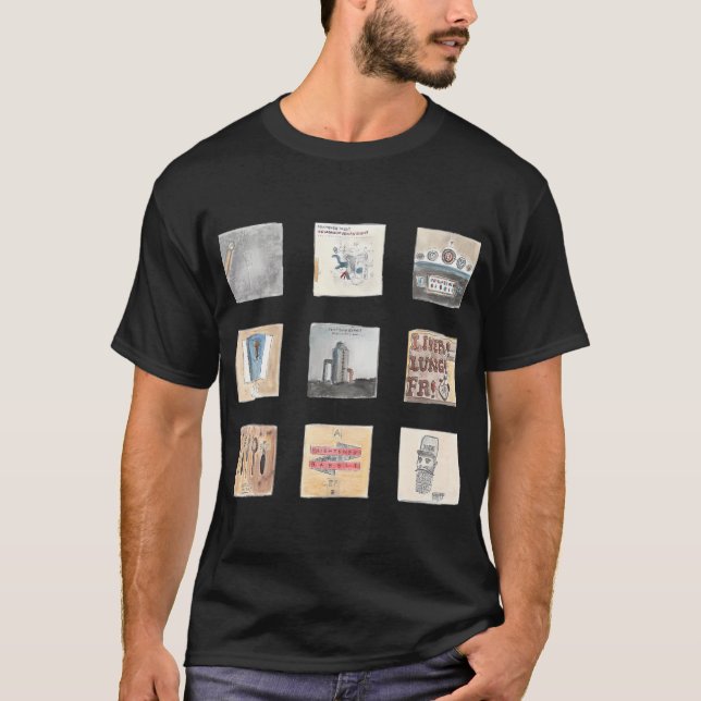 Akvarellalbum - Frightened Rabbit T Shirt (Framsida)