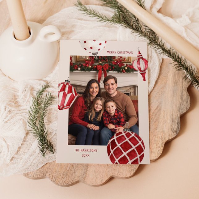 Akvarellbafflor Foto Julkort (Skapare uppladdad)