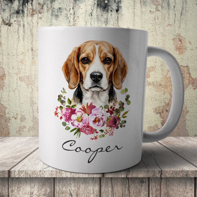 Akvarellbeagle Kaffemugg (Skapare uppladdad)