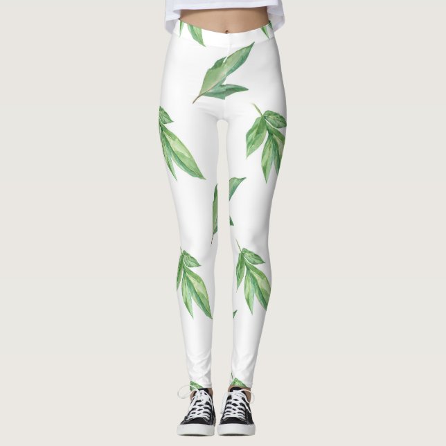 akvarellblad leggings (Framsida)