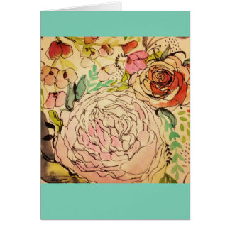 Akvarellblom 1 OBS kort