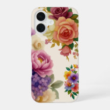 Akvarellblommor
