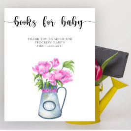 Akvarellblommor - böcker för bebis poster