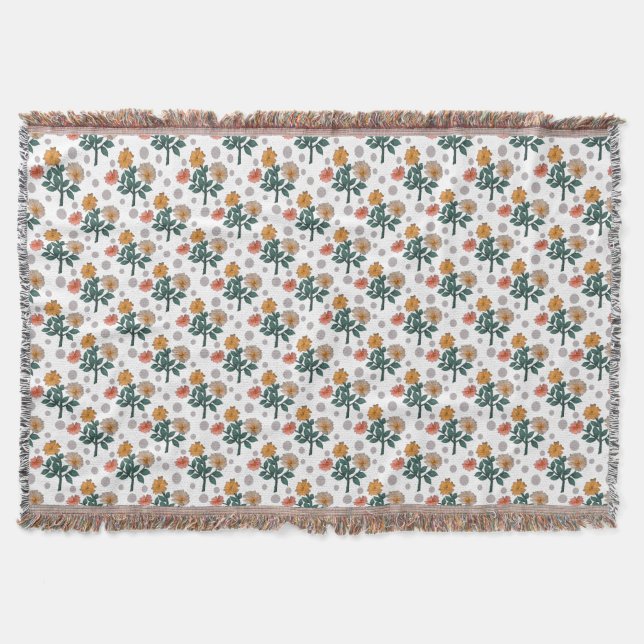 Akvarellblommor  filt (Framsidan)