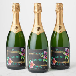 Akvarellblommor - Guldram 34 + din text