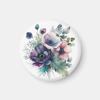 Akvarellblommor  magnet