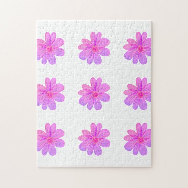 Akvarellblommor  pussel (Vertikal)