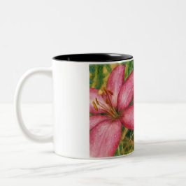 Akvarellblommor Två-Tonad Mugg