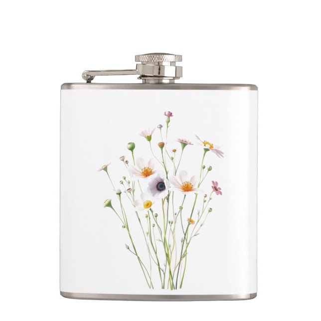Akvarellbukett av vilda blommor fickplunta (Framsidan)