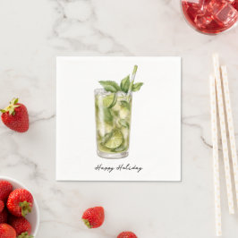 Akvarellcocktail Pappersservett