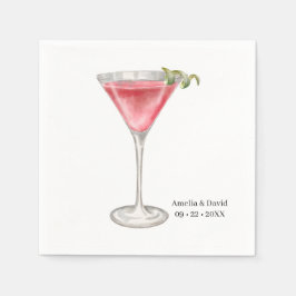 Akvarellcocktail Pappersservett