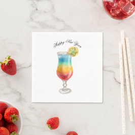 Akvarellcocktail Pappersservett