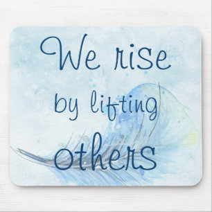 Akvarellen & typografi stiger vi, genom att lyfta musmatta