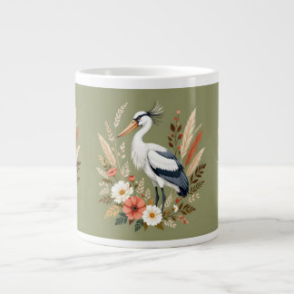 Akvarellfågel Jumbo Mugg