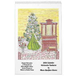 Akvarellfantasier av MHHR 2026 Kalender