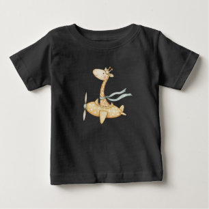Akvarellgiraff Pilot T Shirt