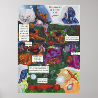 Akvarellillustration Serietidning Kort berättelse Poster