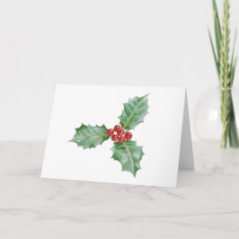 Akvarelljärnekgod jul helgkort