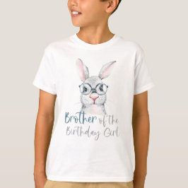 Akvarellkaninbror till födelsedagsflickan t shirt