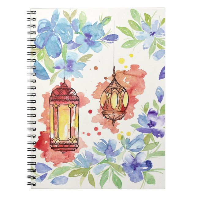 Akvarellkonstlyktor Anteckningsbok (Framsidan)