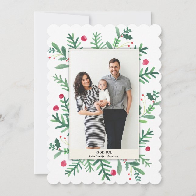 Akvarelllänning | Gud Jul (Framsida)