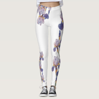 Akvarellmålad Irisblomma Leggings