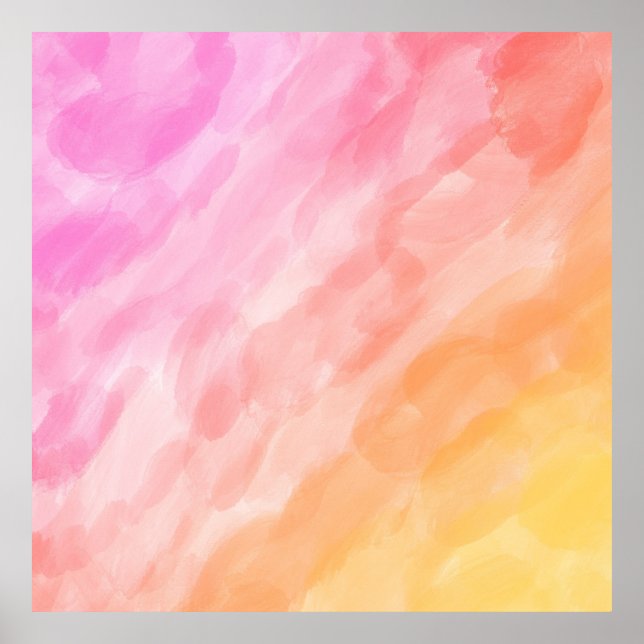 Akvarellmålad pastell poster (Framsidan)