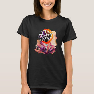 Akvarellmålade fiskar djuphavsvarelser och R T Shirt
