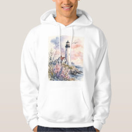 Akvarellmålade fyr hoodie