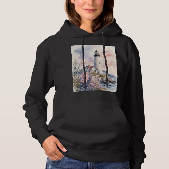 Akvarellmålade fyr t shirt (Framsida)