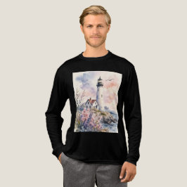 Akvarellmålade fyr t shirt