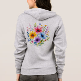 Akvarellmålade vildblommor t shirt