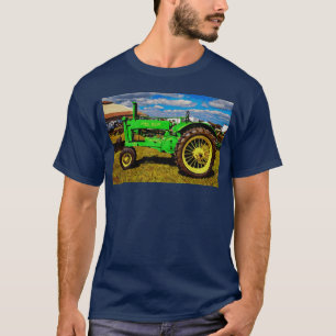 Akvarellmålning av en vintage 1936 John Deere M T Shirt