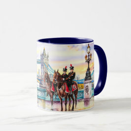 Akvarellmålning av utsikter över London Bridge #1 Mugg