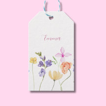 Akvarellnamn Vildblomma Minimalistisk Boho