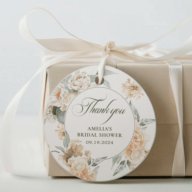 Akvarellpärlor och prosecco-smink till bröllopsfes gåvor etiketter (Skapare uppladdad)